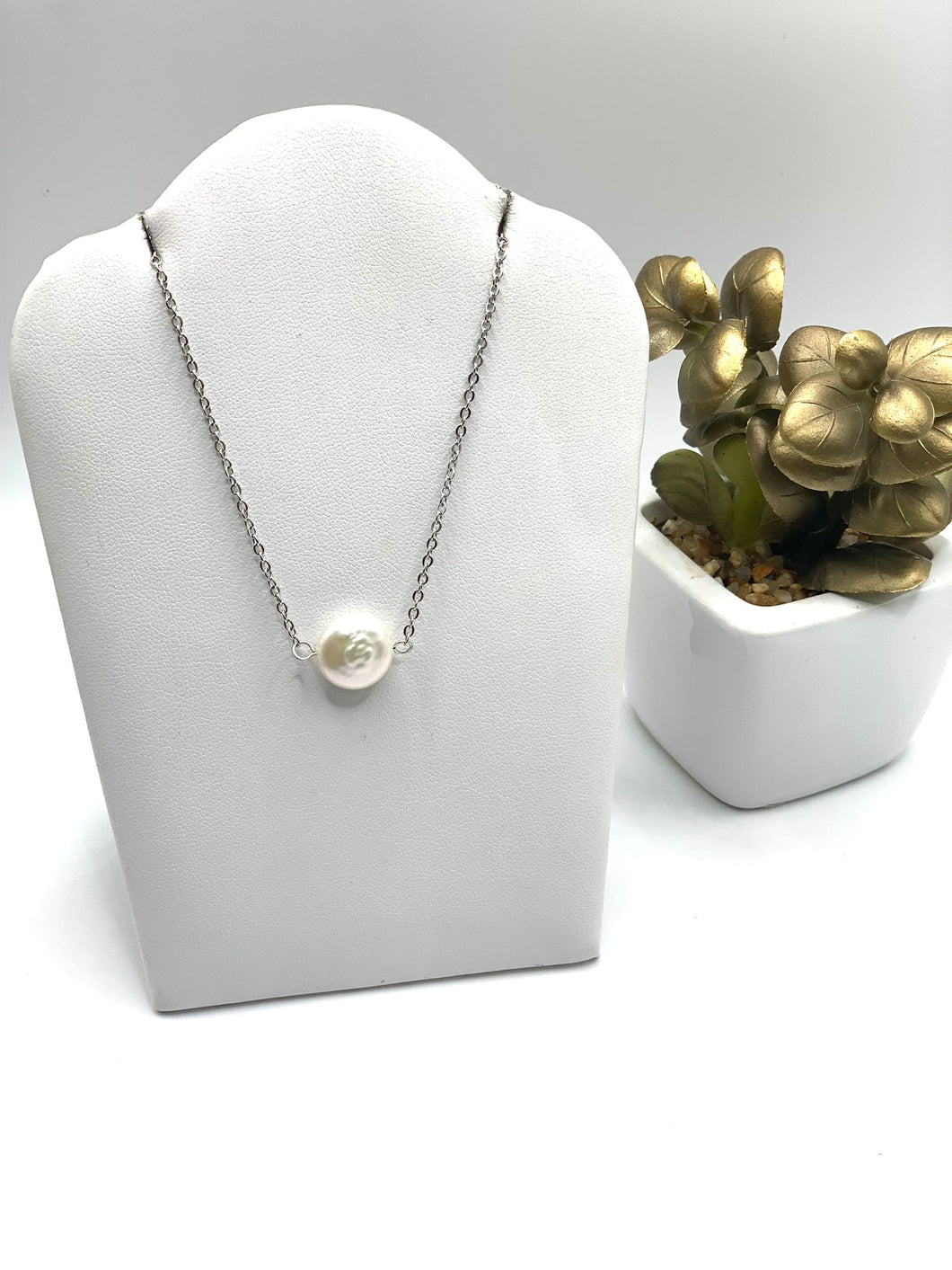 SLV FLAT PEARL NK