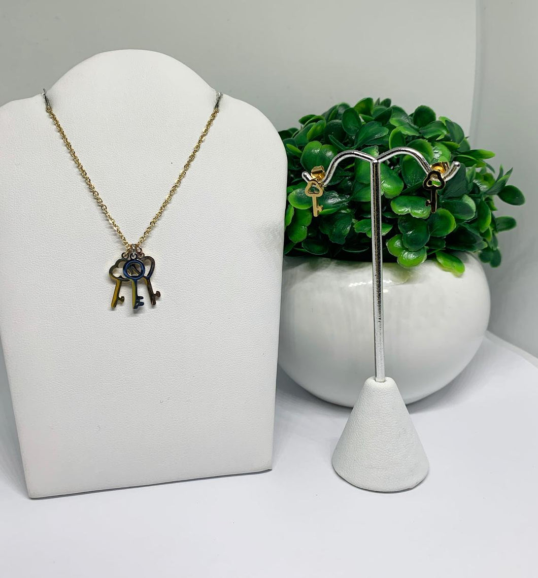 Cadena Tres Tonos Con Llave