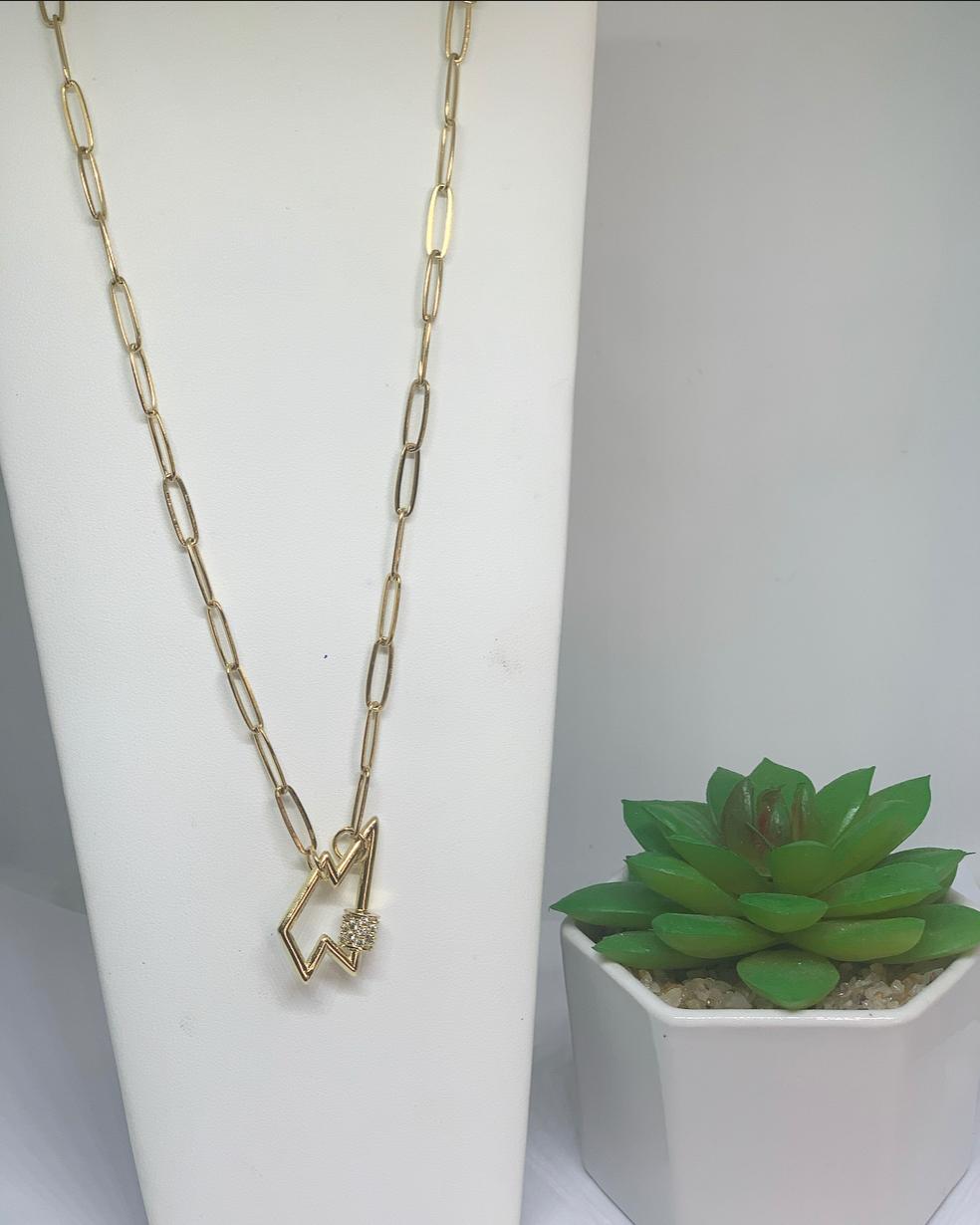 Cadena Rayo Con Perlas