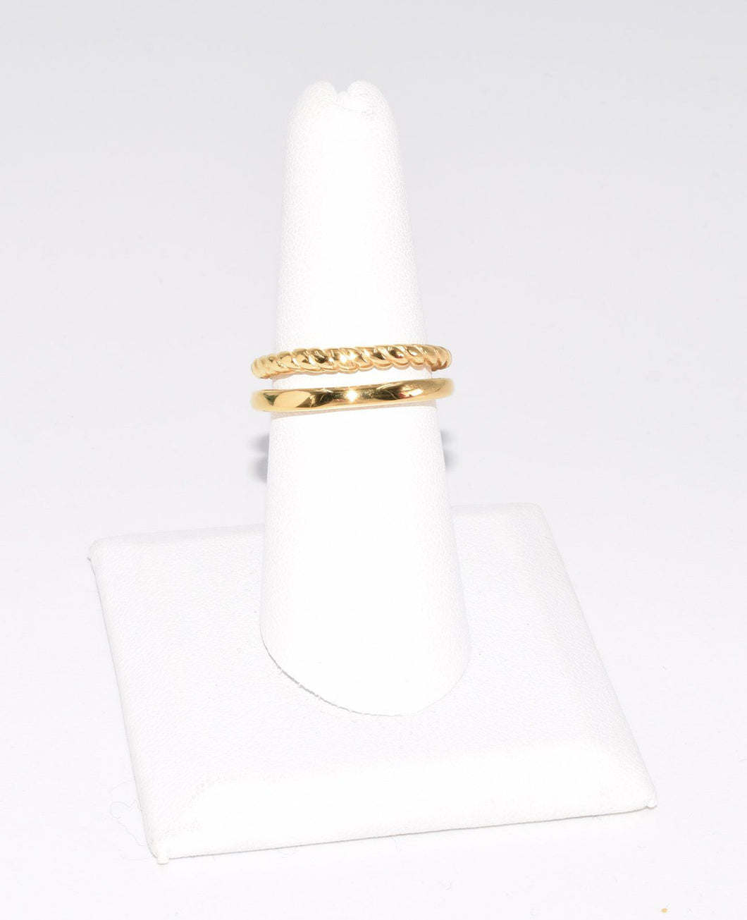 GD DBL BALL/BAND RING