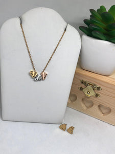 Cadena de Corazon tres tonos