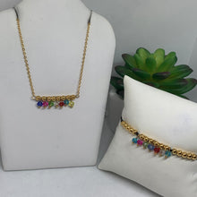 Cargar imagen en el visor de la galería, Cadena Piedras de colores
