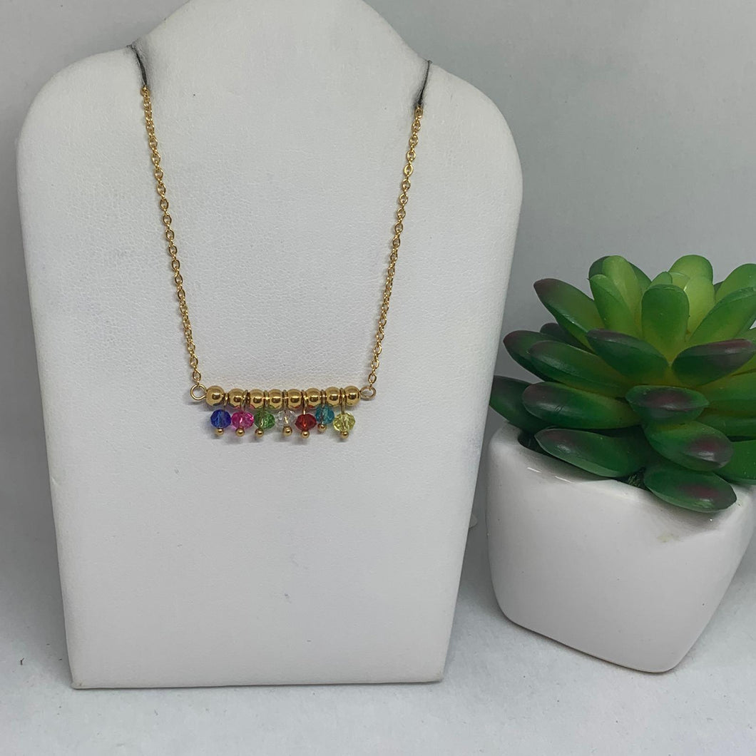 Cadena Piedras de colores