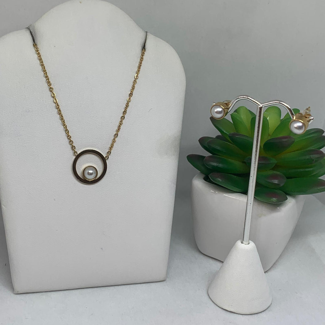 Cadena Dorada Con Perla