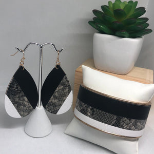 Set Negro blanco y Dorado