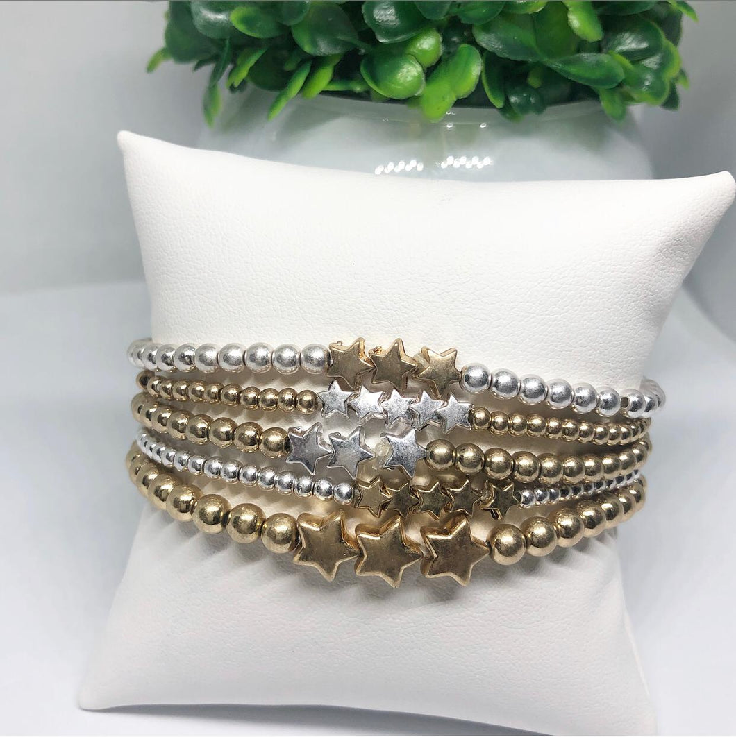 Set pulseras Estrellas
