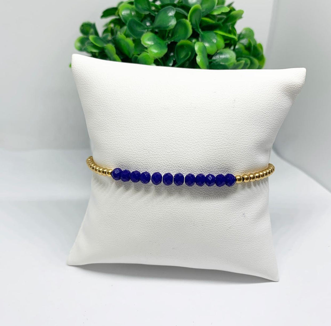 Pulseras Dorada y Azul