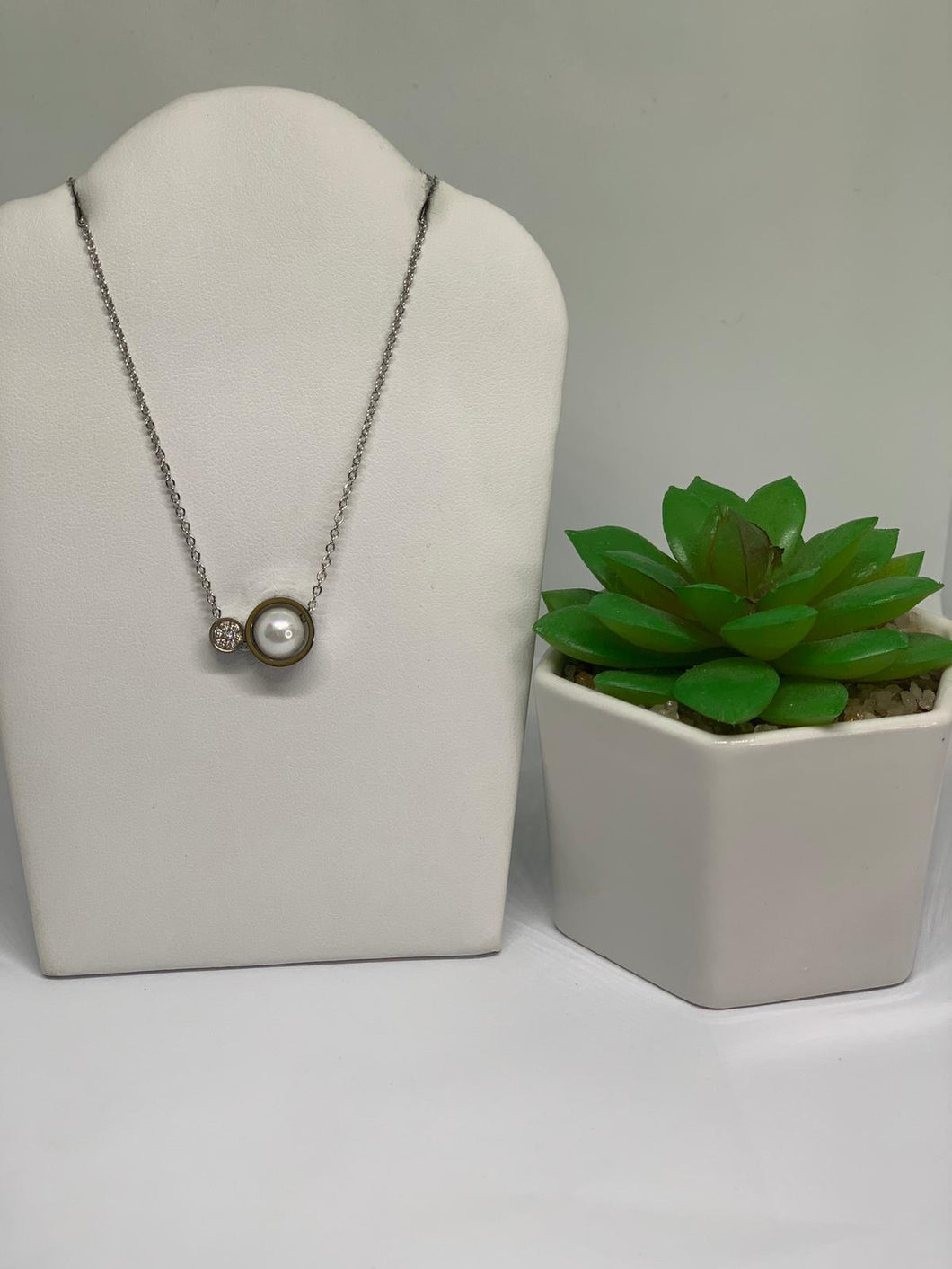 SLV PEARL NECK